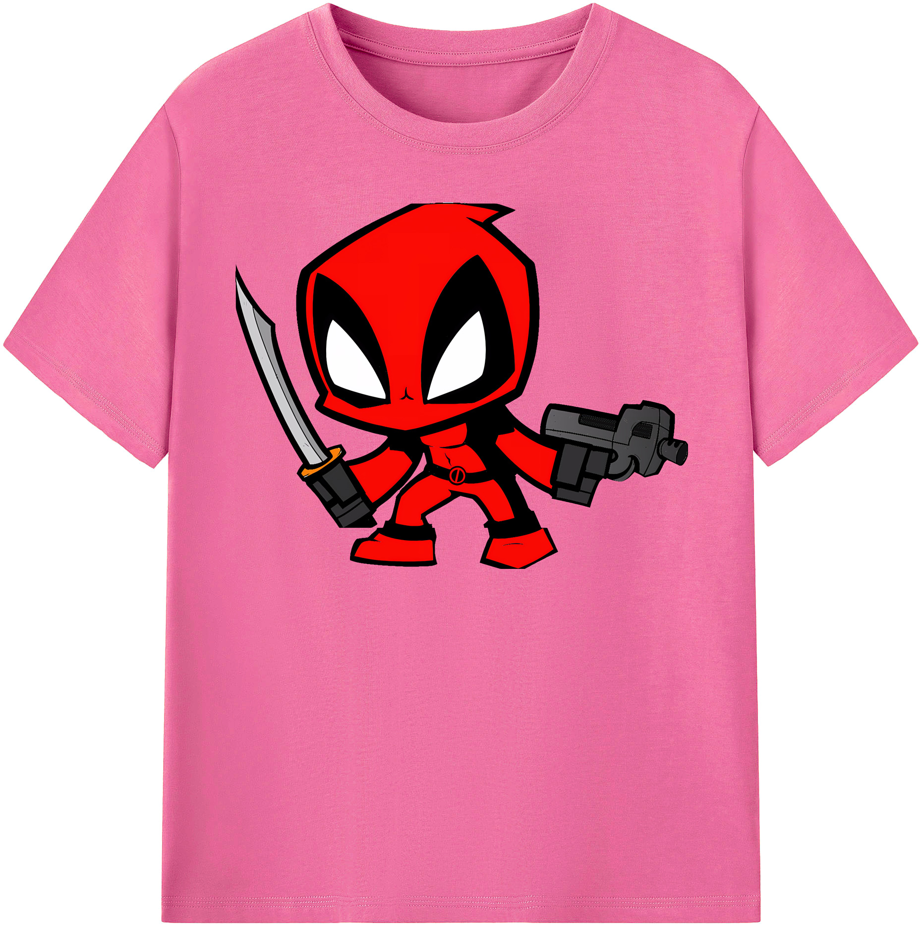 （画像用） Deadpool デッドプール レディースカジュアルプリントTシャツ（綿100％）